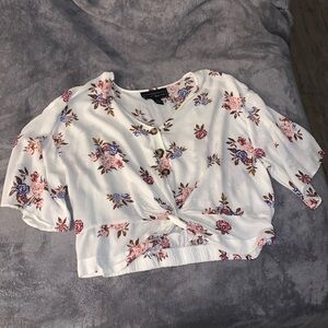 Floral Quarter sleeve Top